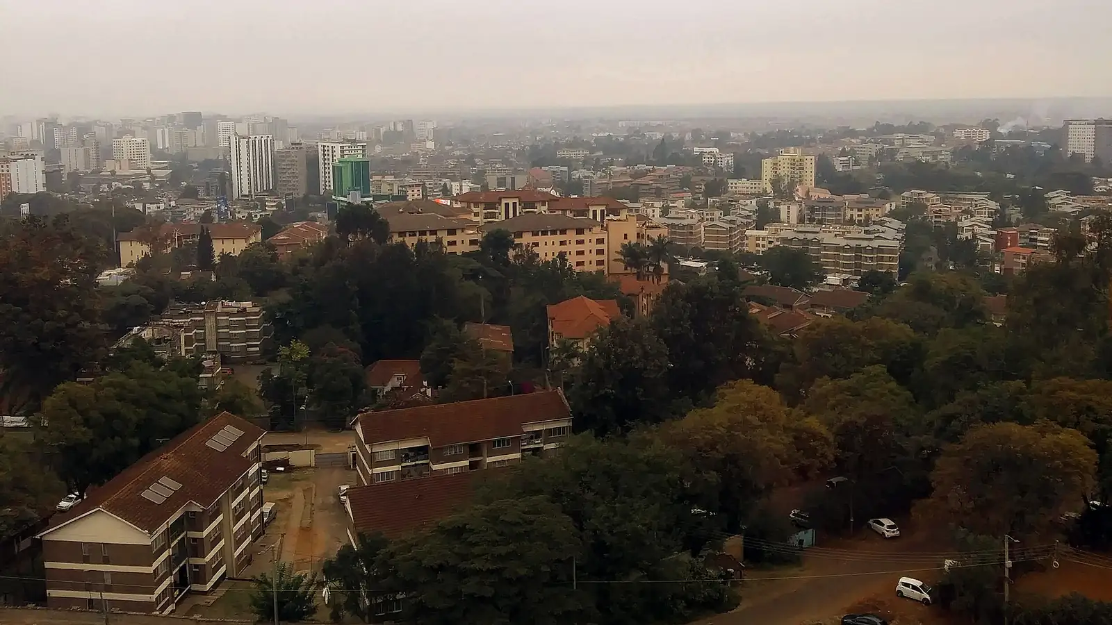 Office towers across Upper Hill in Nairobi